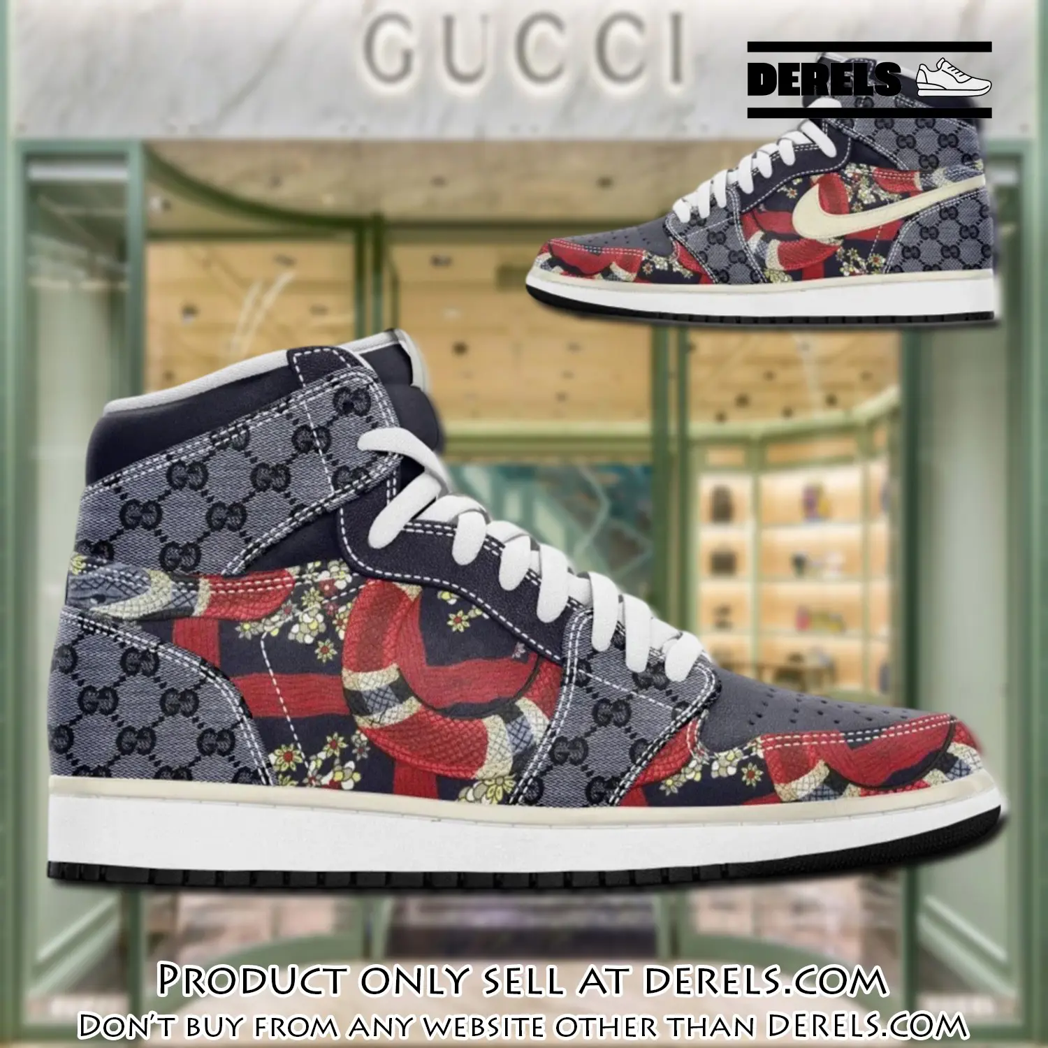 Gucci snake grey mouse luxury brand high air jordan sneaker shoes dr0850139